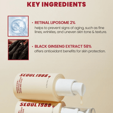 Load image into Gallery viewer, K-SECRET SEOUL 1988 Serum : Retinal Liposome 2% + Black Ginseng 30ml