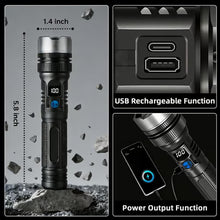 Load image into Gallery viewer, 🔥2-in-1 Strong Flashlight --Digital Display Of Power🔦