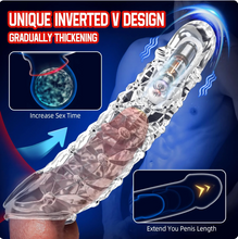 Load image into Gallery viewer, 2025 HOT Deal 💥Reusable Sleeve Extension Vibrator – Makes You Longer, Harder & Unstoppable 😍