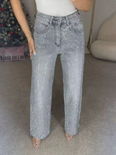 Load image into Gallery viewer, 🔥Straight Leg Jeans With Rhinestones