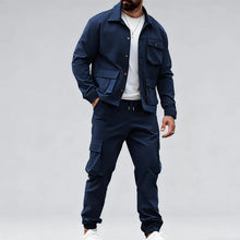 Load image into Gallery viewer, Men’s Retro Jacket & Cargo Pants 2-Piece Set