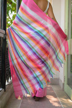 Load image into Gallery viewer, Rainbow Pure Cotton Saree

