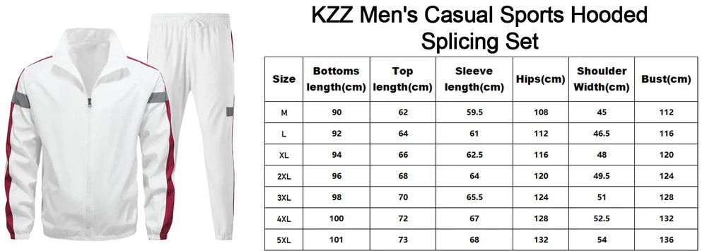 Mens Casual Sports Hooded Set