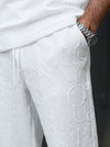 Mens Waffle Knit Two Piece Set