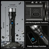 🔥2-in-1 Strong Flashlight --Digital Display Of Power🔦
