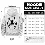 Spider-Print Casual Hoodie