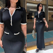 Load image into Gallery viewer, Women&#39;s Summer Dress - Classic Elegance with a Modern Twist
