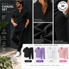 Mens Waffle Knit Two Piece Set