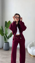 Load image into Gallery viewer, Women Casual Sports Sweatshirt and Jogger Pants (2-piece Set)
