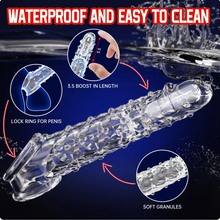 Load image into Gallery viewer, 2025 HOT Deal 💥Reusable Sleeve Extension Vibrator – Makes You Longer, Harder &amp; Unstoppable 😍
