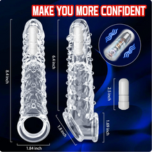Load image into Gallery viewer, 2025 HOT Deal 💥Reusable Sleeve Extension Vibrator – Makes You Longer, Harder &amp; Unstoppable 😍
