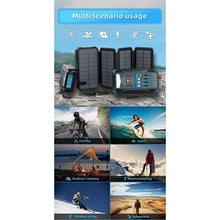 Load image into Gallery viewer, 20000mAh Solar Power Bank with Foldable Panels, Wireless Charging &amp; LED Flashlight
