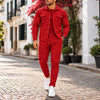 Men's Summer Button Down Shirt and Pants Set
