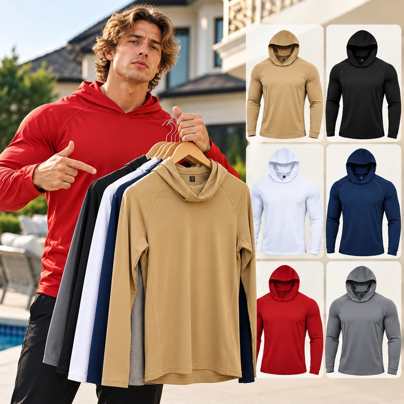 Mens Athletic Hooded TShirt (Pack of 6pcs)