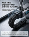 Compact Keychain Charging Cable