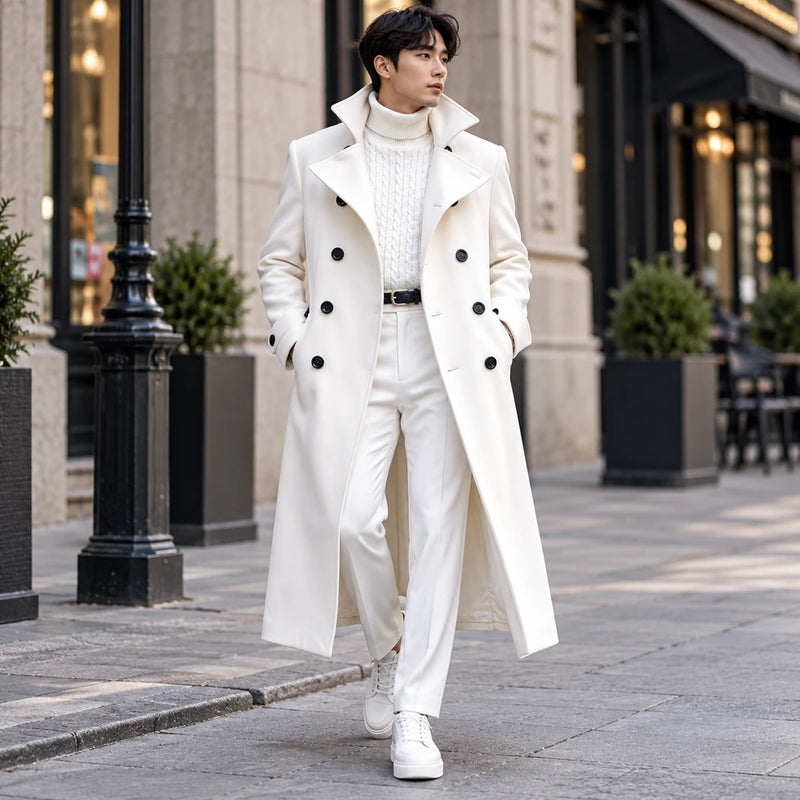 Double Breasted Mens Trench Coat