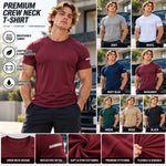Athletic Slim Fit Crew Neck T-Shirt (Pack Of 5pcs)