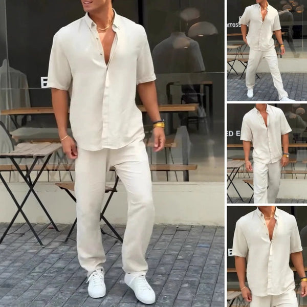 Everyday Smart Lapel Shirt Set