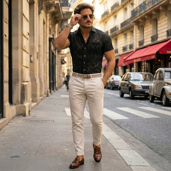 Midnight Lace Statement Shirt Bold