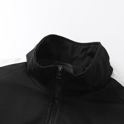 Reflective Sports Hooded Tracksuit Set