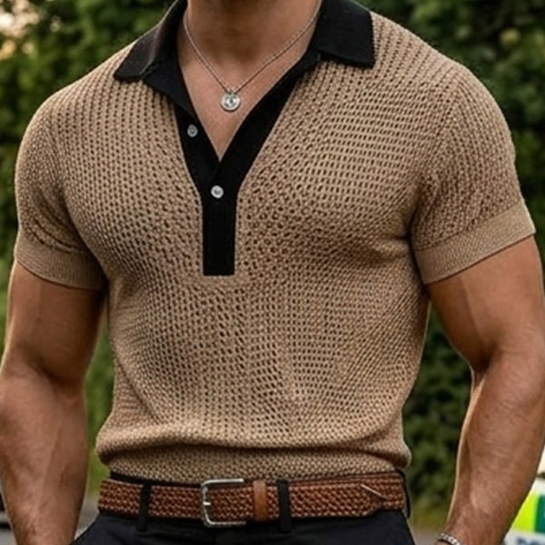 Textured Polo Tee