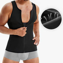 Load image into Gallery viewer, Men&#39;s slimming vest with zipper
