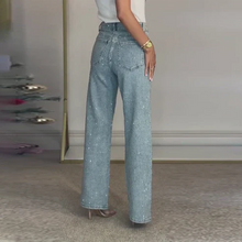 Load image into Gallery viewer, 🔥Straight Leg Jeans With Rhinestones
