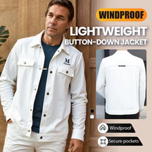Load image into Gallery viewer, Men&#39;s Windproof Lightweight Button-Down Jacket
