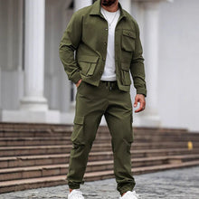 Load image into Gallery viewer, Men’s Retro Jacket &amp; Cargo Pants 2-Piece Set
