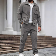 Load image into Gallery viewer, Men’s Retro Jacket &amp; Cargo Pants 2-Piece Set
